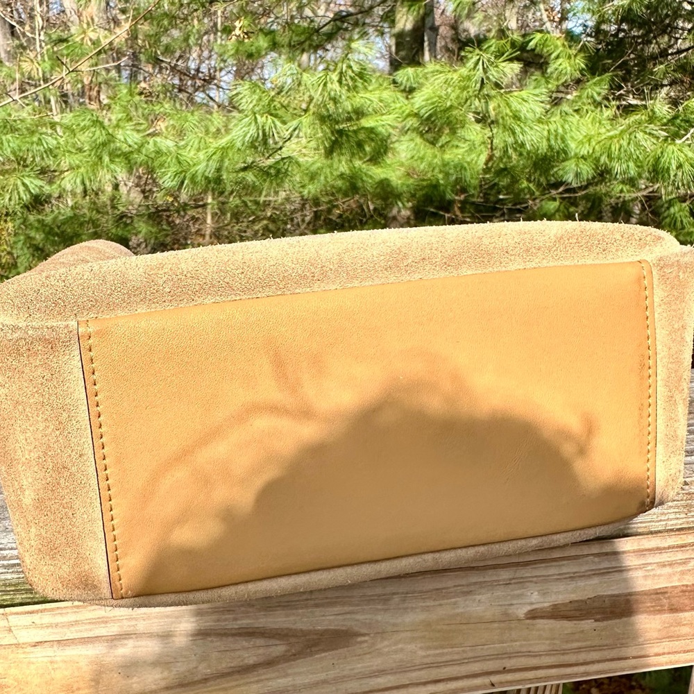 Coach Suede Shoulder Bag in Tan - Picture 8 of 10
